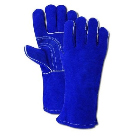 MAGID Side Split Cow Leather Welding Gloves, 12PK 945